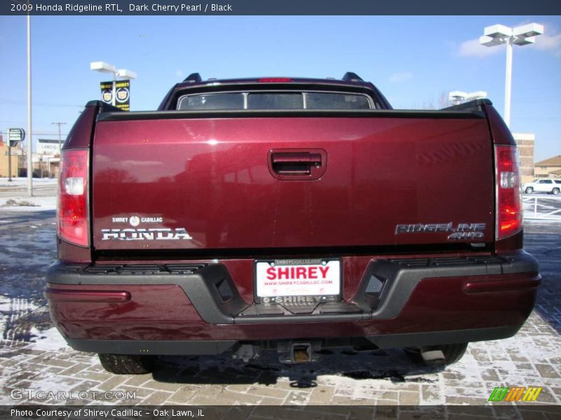 Dark Cherry Pearl / Black 2009 Honda Ridgeline RTL
