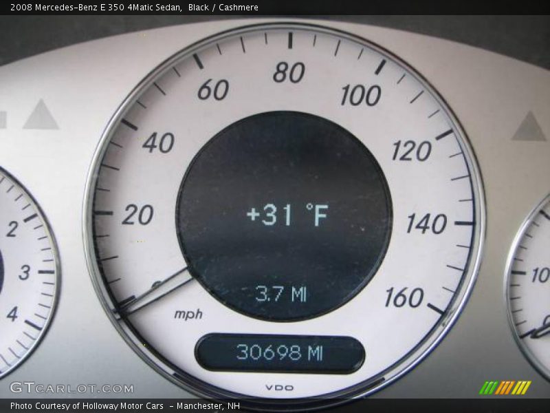 Black / Cashmere 2008 Mercedes-Benz E 350 4Matic Sedan