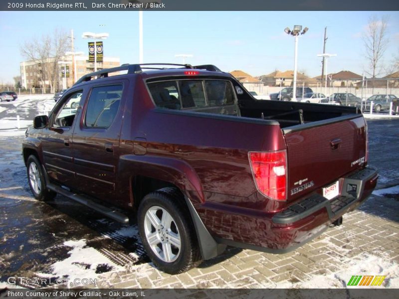 Dark Cherry Pearl / Black 2009 Honda Ridgeline RTL