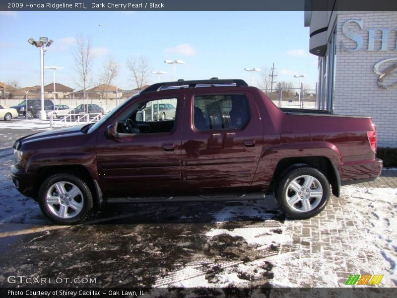 Dark Cherry Pearl / Black 2009 Honda Ridgeline RTL