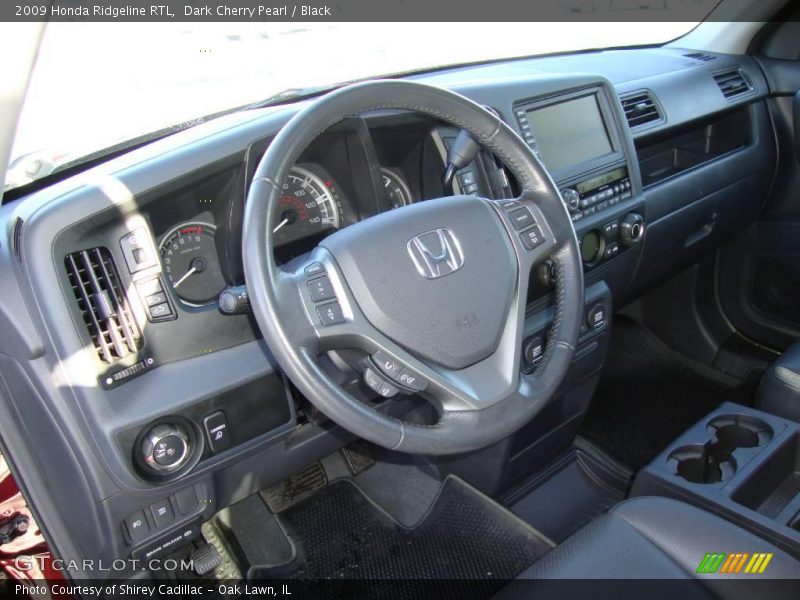 Dark Cherry Pearl / Black 2009 Honda Ridgeline RTL