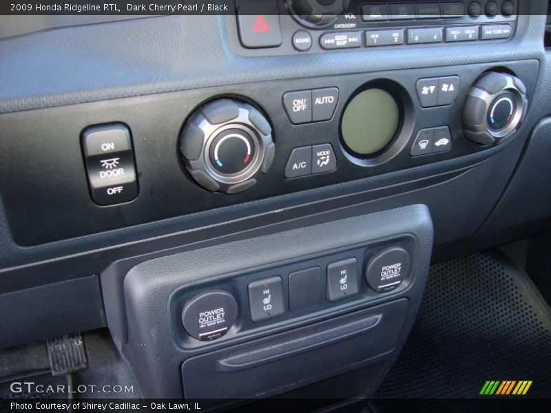 Dark Cherry Pearl / Black 2009 Honda Ridgeline RTL