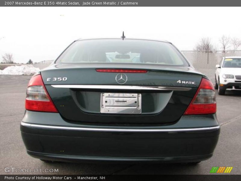 Jade Green Metallic / Cashmere 2007 Mercedes-Benz E 350 4Matic Sedan