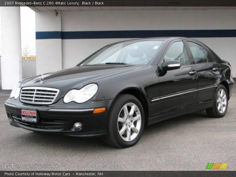 Black / Black 2007 Mercedes-Benz C 280 4Matic Luxury