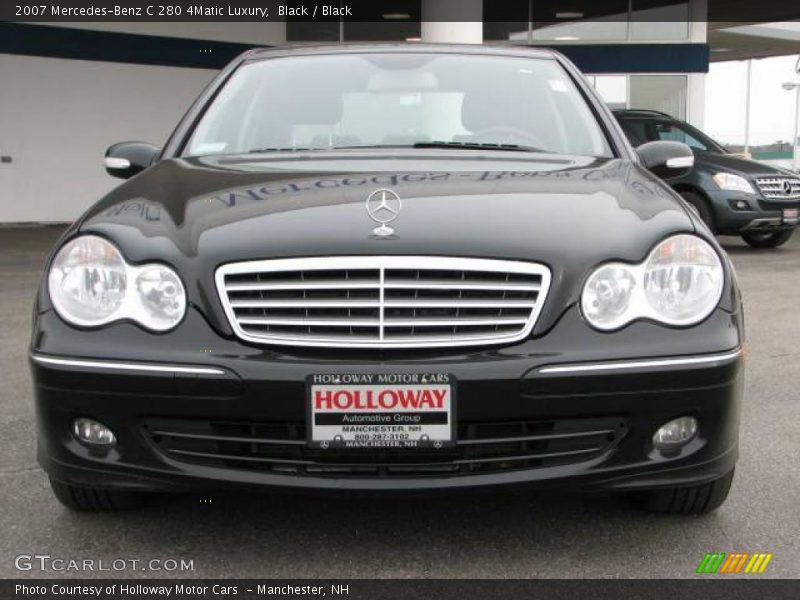 Black / Black 2007 Mercedes-Benz C 280 4Matic Luxury
