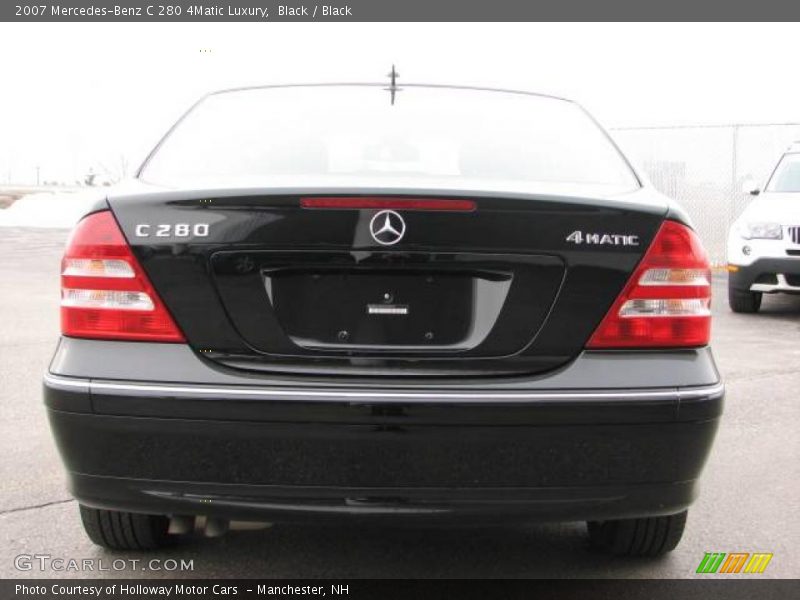 Black / Black 2007 Mercedes-Benz C 280 4Matic Luxury