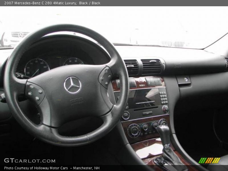 Black / Black 2007 Mercedes-Benz C 280 4Matic Luxury