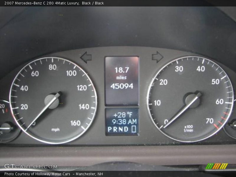 Black / Black 2007 Mercedes-Benz C 280 4Matic Luxury