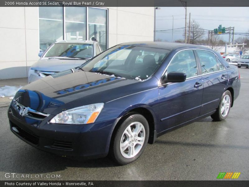 Royal Blue Pearl / Gray 2006 Honda Accord SE Sedan