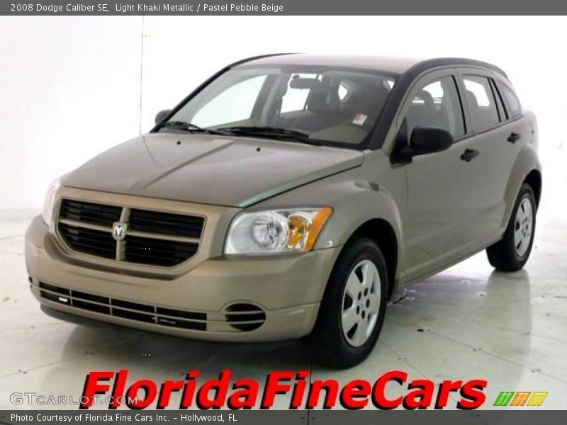 Light Khaki Metallic / Pastel Pebble Beige 2008 Dodge Caliber SE