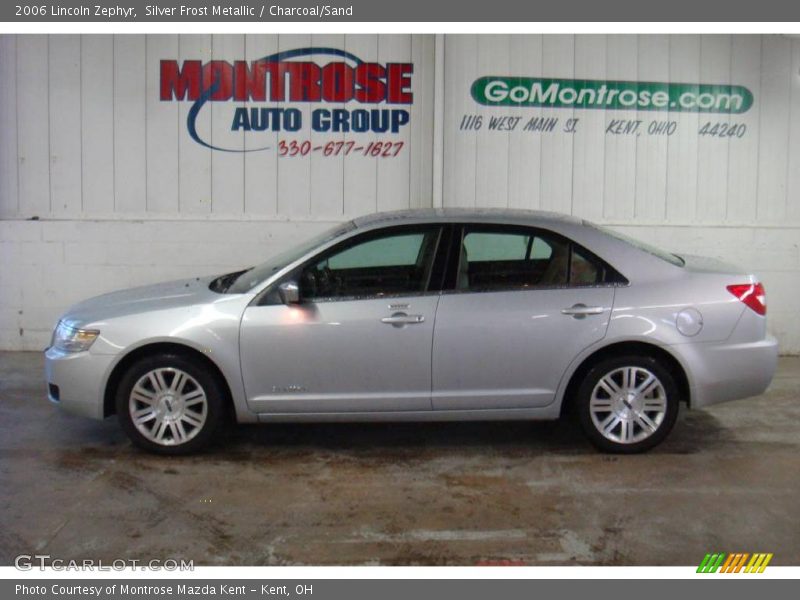 Silver Frost Metallic / Charcoal/Sand 2006 Lincoln Zephyr