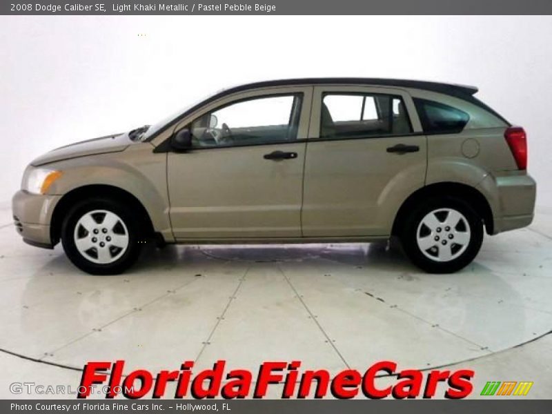 Light Khaki Metallic / Pastel Pebble Beige 2008 Dodge Caliber SE