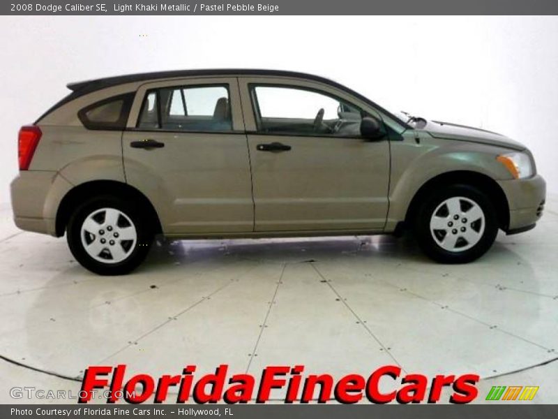 Light Khaki Metallic / Pastel Pebble Beige 2008 Dodge Caliber SE