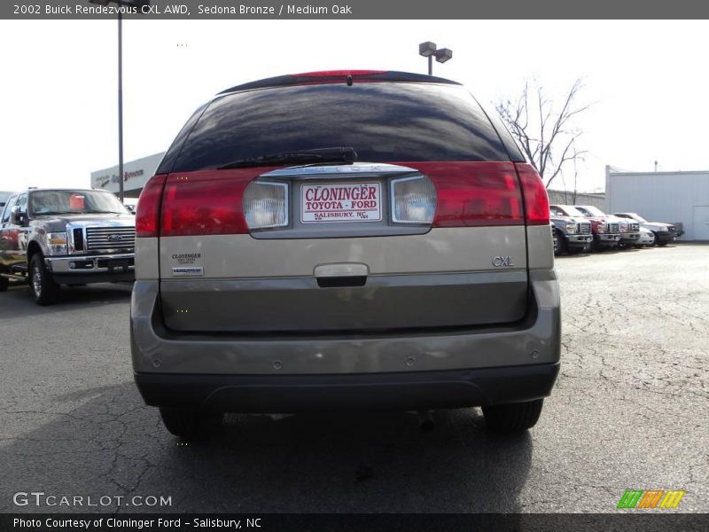 Sedona Bronze / Medium Oak 2002 Buick Rendezvous CXL AWD