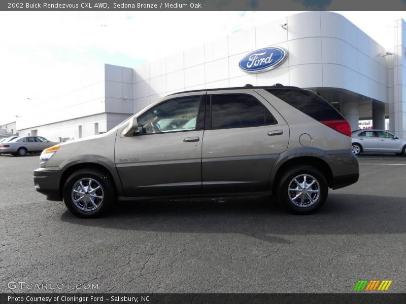 Sedona Bronze / Medium Oak 2002 Buick Rendezvous CXL AWD
