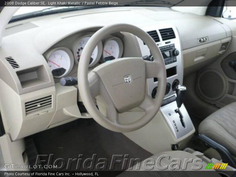 Light Khaki Metallic / Pastel Pebble Beige 2008 Dodge Caliber SE