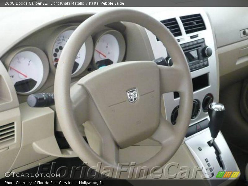 Light Khaki Metallic / Pastel Pebble Beige 2008 Dodge Caliber SE