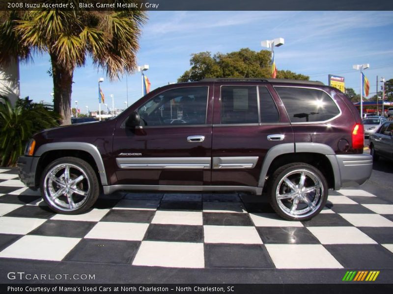 Black Garnet Metallic / Gray 2008 Isuzu Ascender S