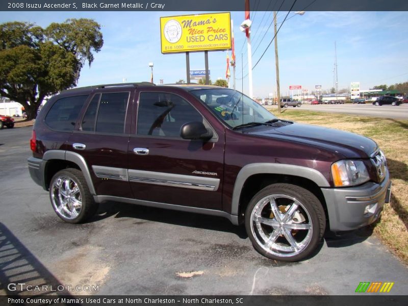 Black Garnet Metallic / Gray 2008 Isuzu Ascender S
