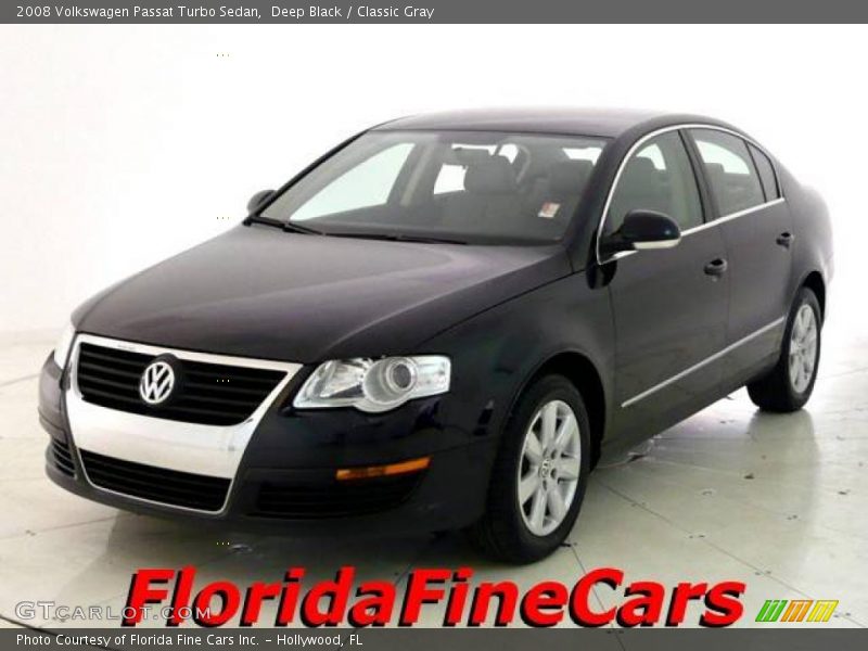 Deep Black / Classic Gray 2008 Volkswagen Passat Turbo Sedan