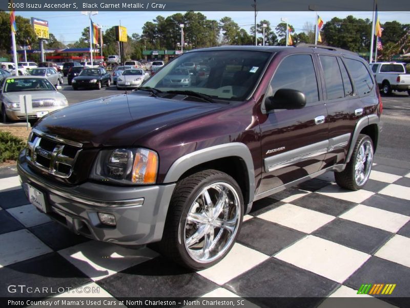 Black Garnet Metallic / Gray 2008 Isuzu Ascender S