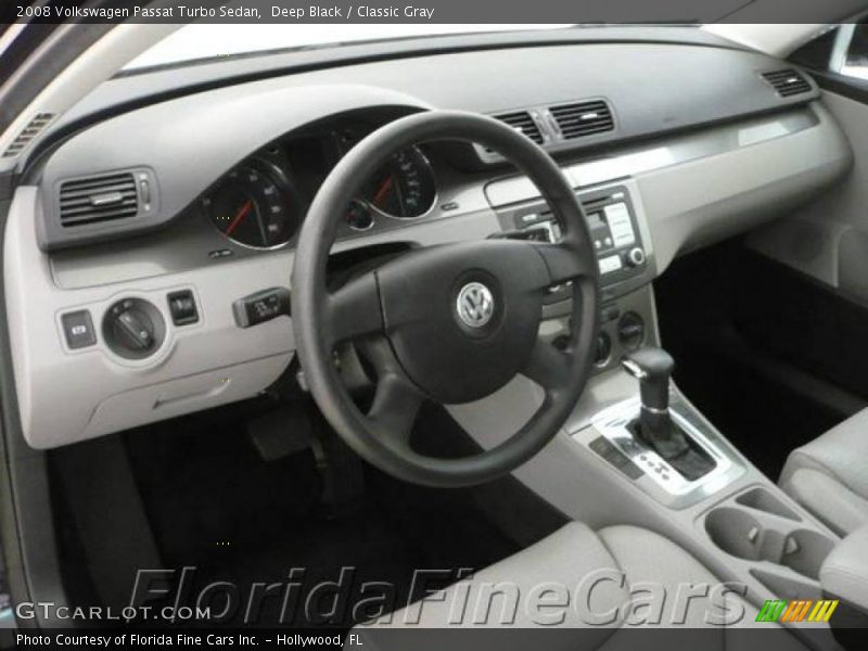 Deep Black / Classic Gray 2008 Volkswagen Passat Turbo Sedan