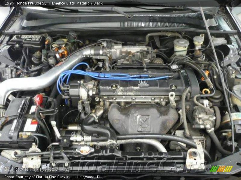 Flamenco Black Metallic / Black 1996 Honda Prelude Si