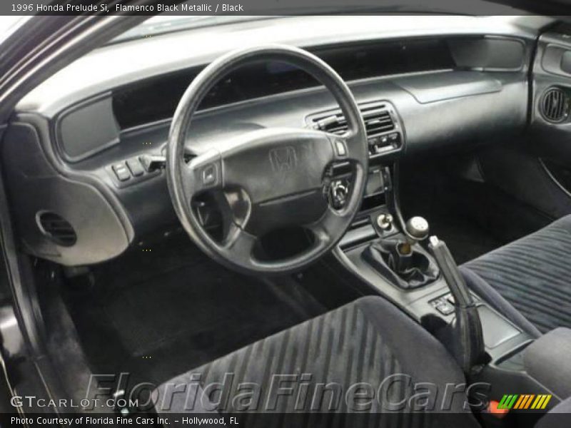Flamenco Black Metallic / Black 1996 Honda Prelude Si
