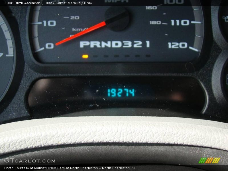 Black Garnet Metallic / Gray 2008 Isuzu Ascender S