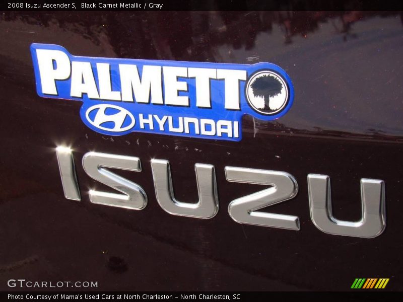 Black Garnet Metallic / Gray 2008 Isuzu Ascender S