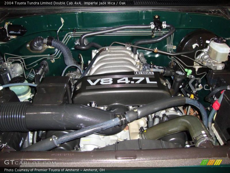 Imperial Jade Mica / Oak 2004 Toyota Tundra Limited Double Cab 4x4