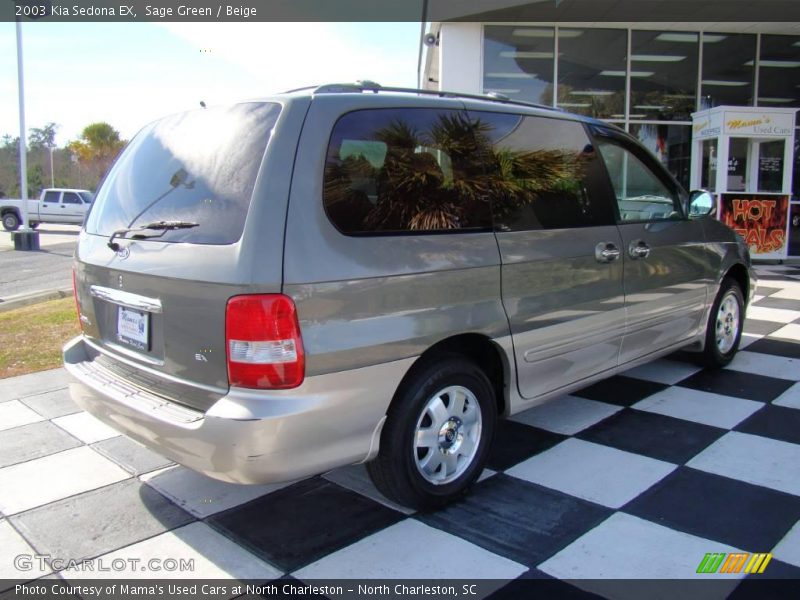 Sage Green / Beige 2003 Kia Sedona EX