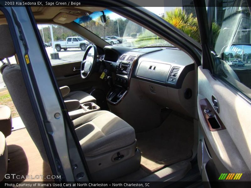 Sage Green / Beige 2003 Kia Sedona EX