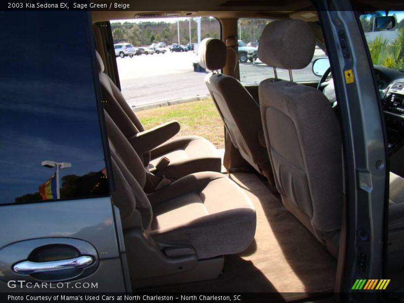 Sage Green / Beige 2003 Kia Sedona EX