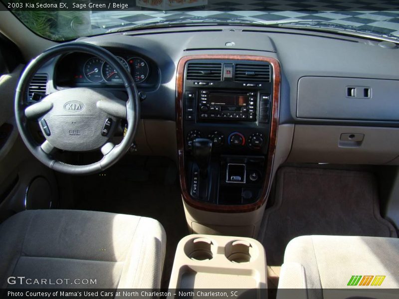 Sage Green / Beige 2003 Kia Sedona EX