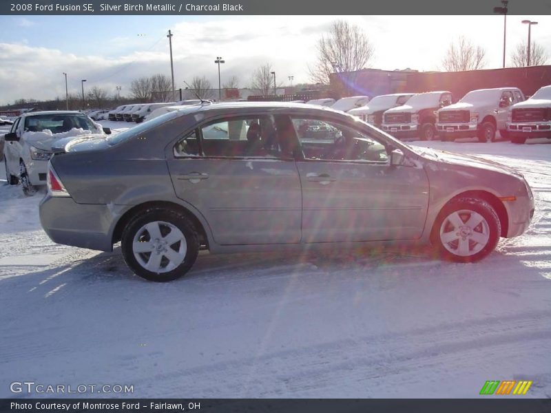 Silver Birch Metallic / Charcoal Black 2008 Ford Fusion SE