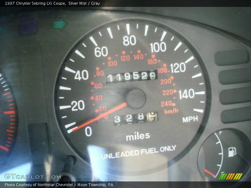 Silver Mist / Gray 1997 Chrysler Sebring LXi Coupe