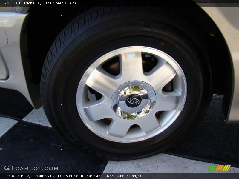 Sage Green / Beige 2003 Kia Sedona EX