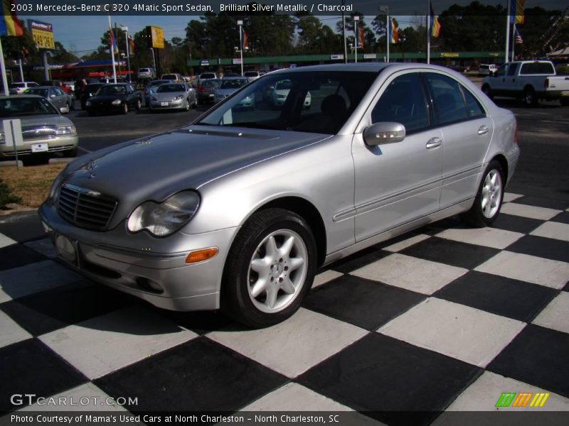 Brilliant Silver Metallic / Charcoal 2003 Mercedes-Benz C 320 4Matic Sport Sedan