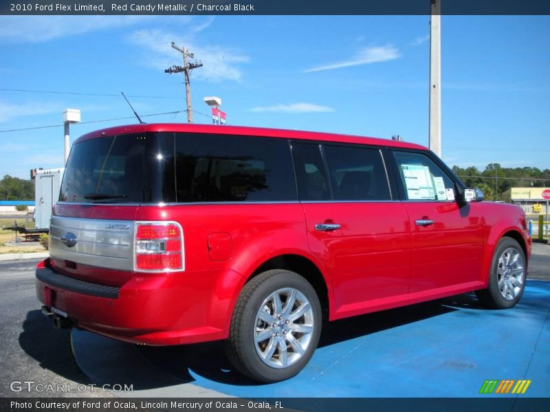 Red Candy Metallic / Charcoal Black 2010 Ford Flex Limited