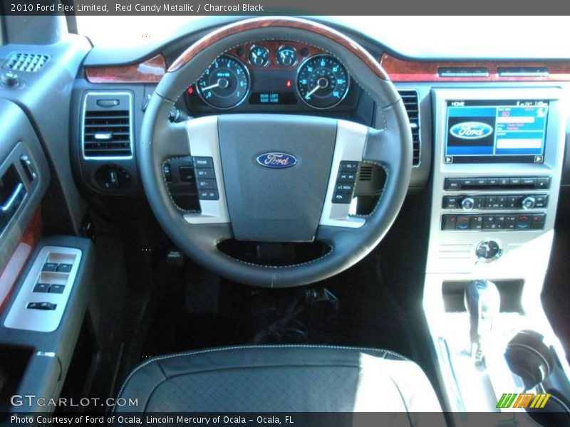 Red Candy Metallic / Charcoal Black 2010 Ford Flex Limited