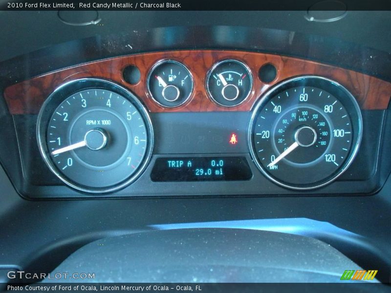 Red Candy Metallic / Charcoal Black 2010 Ford Flex Limited