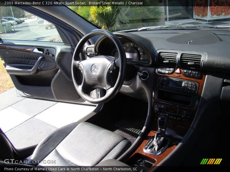 Brilliant Silver Metallic / Charcoal 2003 Mercedes-Benz C 320 4Matic Sport Sedan