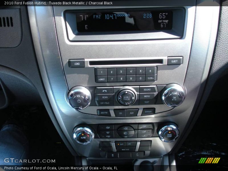 Tuxedo Black Metallic / Charcoal Black 2010 Ford Fusion Hybrid