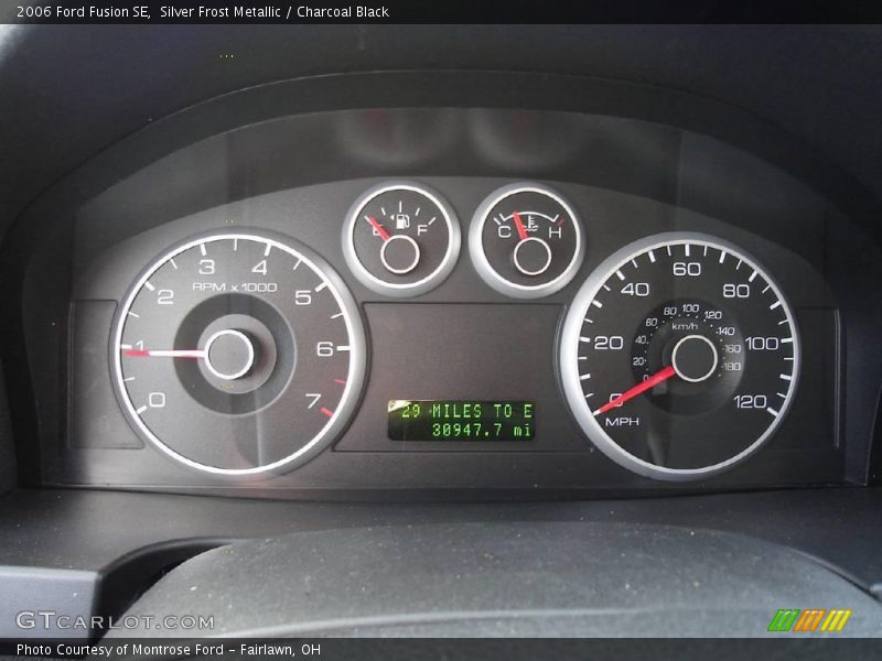Silver Frost Metallic / Charcoal Black 2006 Ford Fusion SE