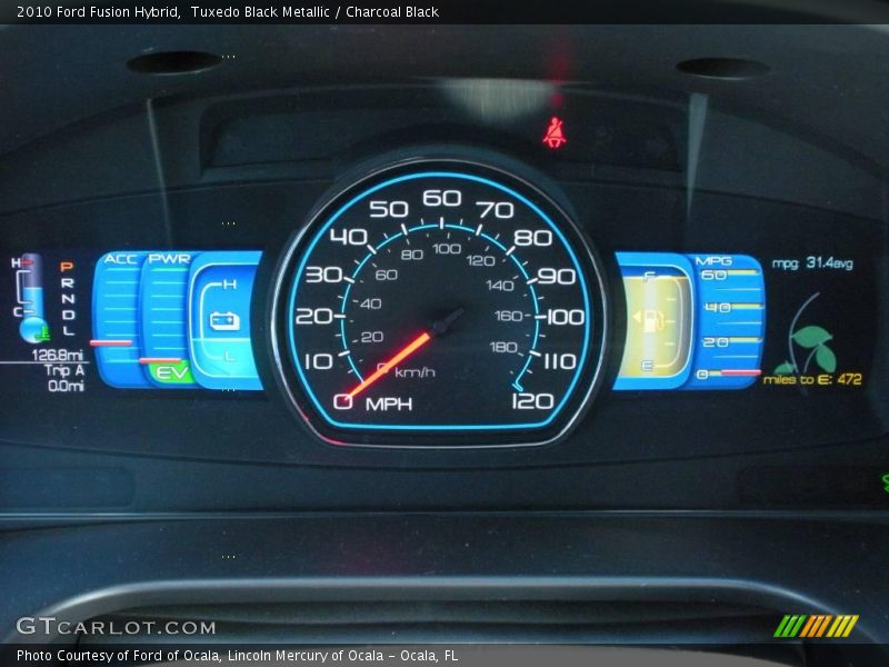 Tuxedo Black Metallic / Charcoal Black 2010 Ford Fusion Hybrid