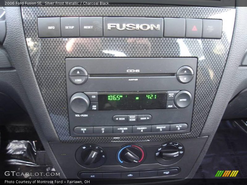 Silver Frost Metallic / Charcoal Black 2006 Ford Fusion SE