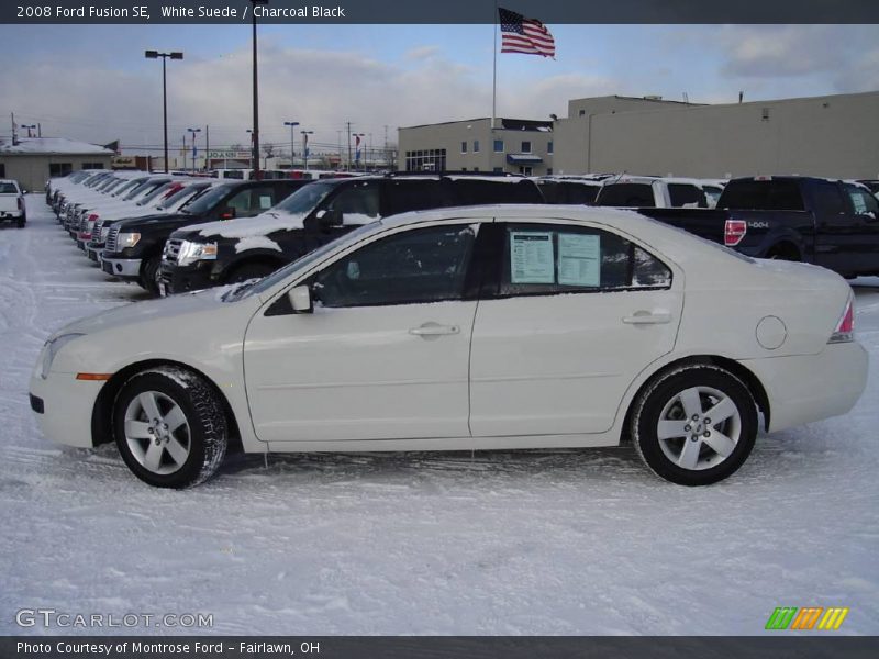 White Suede / Charcoal Black 2008 Ford Fusion SE