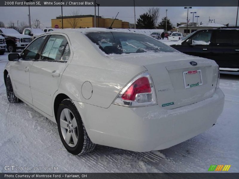 White Suede / Charcoal Black 2008 Ford Fusion SE