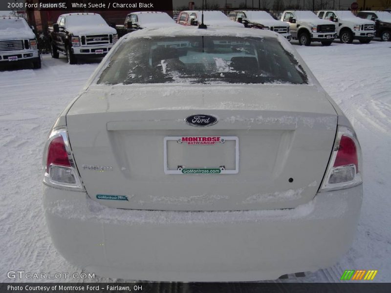 White Suede / Charcoal Black 2008 Ford Fusion SE